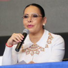 Diana Atamaint, presidenta del CNE.