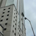 La emergencia se registró en el edificio La Previsora, en la intersección de las avenidas Malecón y 9 de Octubre.