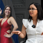 Tatiana Coronel (RETO) y Blanca López (Revolución Ciudadana).