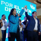 Luisa González y Andrés Arauz fueron binomio presidencial en 2023.