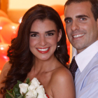 Giovanna Andrade y Diego Azanza durante una sesión fotográfica realizada por este medio en 2010.