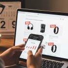 Las personas hacen compras en línea durante Black Friday y Cyber Monday; en lo últimos días de noviembre