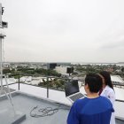 La UEES instaló el dispositivo Kunak en la terraza de su edificio de parqueo, en La Puntilla.