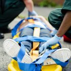 Referencia. Un feligrés quedó atrapado en una pendiente en Oyacoto durante la caminata al Quinche