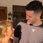 Carlos Luis Andrade con su querida mamá.