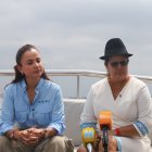 Lourdes Tibán y Marcela Aguiñaga compartieron agenda de trabajo el pasado 20 de noviembre.