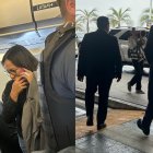 Izquierda: La ministra Zaida Rovira viajó acompañada de tres policías que la protegían de cerca. Derecha: El ministro Roberto Luque a su salida del aeropuerto de Quito.