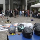 "El Combazo" se denominó la actividad que realizó la Fundación Movidana, para mostrar la vulnerabilidad de los cascos de motociclistas, que no están homologados.