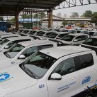 Camionetas de Aseo Cantonal del Municipio de Guayaquil.