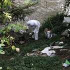 Plásticos de un solo uso, envases PET, espuma plástica, basura doméstica se encontró en el cauce del Machángara.