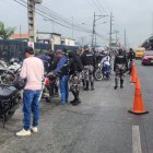 La Policía Nacional durante operativos en las vías.