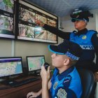 En la EAS de la Plaza del Centenario están designados 62 agentes de control metropolitano, que monitorean el sector con 268 cámaras de videovigilancia.