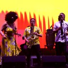 La orquesta Malamaña se presentó en el Quitofest. Fusionan música del Caribe y letras con contenido social.