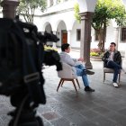 Daniel Noboa participó de una conversación con el comunicador Jorge Yunda.