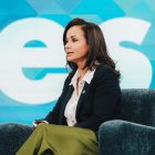 Marcela Aguiñaga este 1 de diciembre de 2025, en entrevista de televisión.