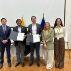 Firma del acuerdo, entre Ministerio de Producción y MercadoLibre Ecuador.