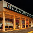 Una imagen del Hospital General de Macas, en donde el cuerpo de una bebé recién nacida fue entregada en un cartón a sus padres.