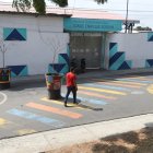 En la cooperativa Pájaro Azul, en el norte de Guayaquil, hay un espacio de seguridad vial.