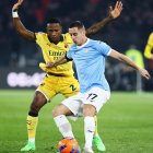 Pervis Estupiñán quedó eliminado de la Copa de Italia ante Lazio.