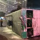 El siniestro en el que la plataforma de una chiva se desprendió ocurrió en el norte de la capital.