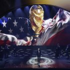WASHINGTON (United States), 05/12/2025.- Italian tenor Andrea Bocelli performs during the FIFA World Cup 2026 Final Draw ceremony at the Kennedy Center in Washington DC, USA, 05 December 2025. (Mundial de Fútbol) EFE/EPA/SHAWN THEW