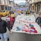 Movilización del Frente Antiminero en defensa de territorios indígenas frente al catastro minero.