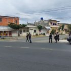 La Policía acordonó el área del intento de atentado.