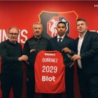 Elías Quiñónez, delantero ecuatoriano del Rennes de Francia.