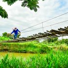 Daule. 1000 hectáreas de producción del recinto Comején pasan por puente en estado crítico