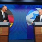 Merz y Netanyahu en rueda de prensa compartida