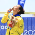 La abanderada del Team Ecuador, Gaby Vargas, sumó el oro # 40.