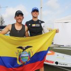 Los ecuatorianos Rafael Sarrazín y Tadas Koreiva, ambos de 17 años se coronaron como los mejores del mundial de velerismo