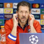 Diego Simeone, entrenador del Atlético de Madrid.