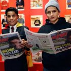 Pol Deportes, Cliver Huamán Sánchez y su hermano Kenny en las instalaciones de Marca.