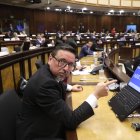 Lo asambleístas del oficialismo se abstuvieron en la votación.