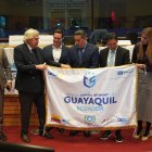 Miembros del Municipio de Guayaquil recibieron el galardón en Bélgica.