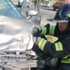 Uno de los tres accidentes en la av. Simón Bolívar ocurrió en la Ruta Viva. Allí dos personas quedaron heridas.