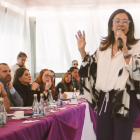 La nueva presidenta de ADN, Cynthia Gellibert, se reunió con los directores provinciales de la organización política.