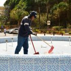 La pileta había sido recientemente restaurada junto con otras seis en la zona, con mantenimiento civil, eléctrico y de luminarias.