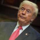 Donald Trump, presidente de Estados Unidos, durante un acto oficial en Washington D. C.