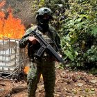 El Ejército ecuatoriano encontró y destruyó rutas ilegales supuestamente utilizadas para el transporte de explosivos y combustibles.