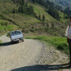 La carretera que conecta Simiatug con Ambato es la más utilizada, pero está olvidada.