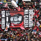 Personas durante una manifestación contra la amnistía al expresidente de Brasil Jair Bolsonaro el 14 de diciembre de 2025, en Sao Paulo (Brasil)