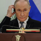 El presidente ruso Vladímir Putin durante una intervención oficial en Moscú, en medio de tensiones por Venezuela.