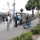 En la avenida Delta, afuera de la Universidad de Guayaquil, hay un tramo de ciclovía al que le falta conexión para que tenga mayor efectividad.