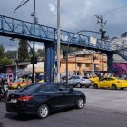 El puente se ubica en la avenida Pedro Vicente Maldonado, en el sur de Quito.