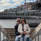 Denisse Molina junto a su esposo, Alexandre.