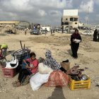 Desplazados en la localidad de Jan Yunis.