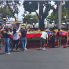 Venezolanos se juntaron en la gobernación de Guayas en Guayaquil.