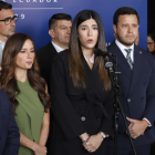 Miembros de la bancada de ADN dieron una rueda de prensa.